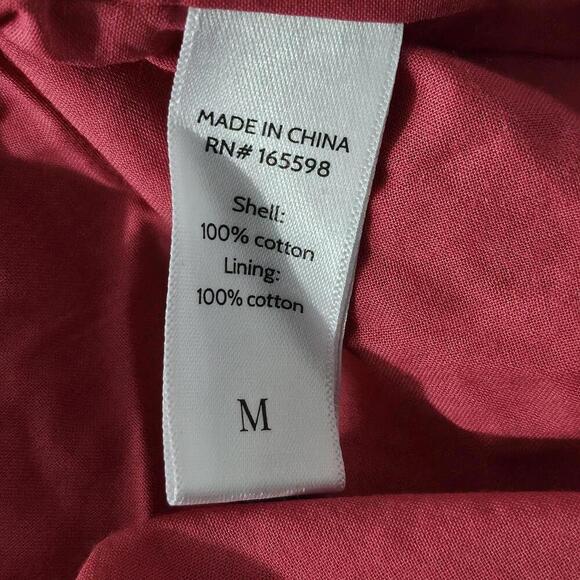 2/$50 Andie The Roatan Midi Dress Eyelet Rosette Size M - Picture 6 of 8